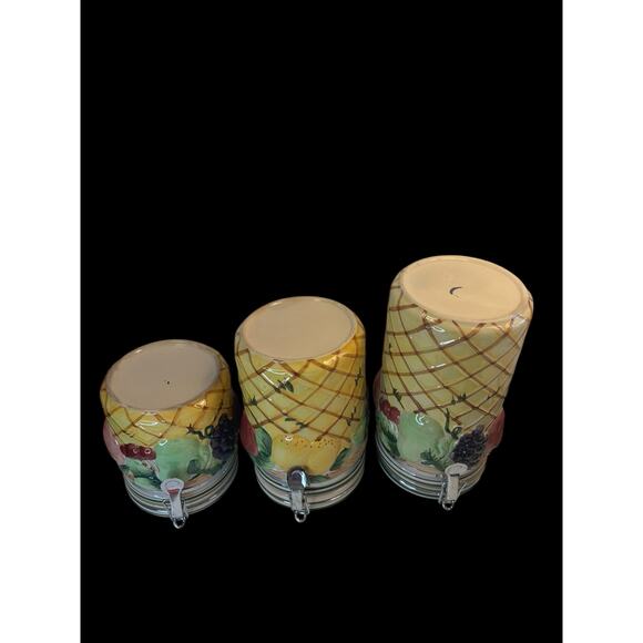 Vintage Fruit Canister 3 Piece Set - Picture 7 of 12